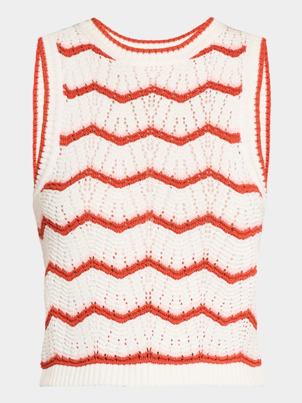 Veronica Beard Jerrel Cropped Knit Tank Top